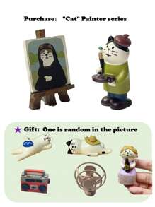 Juego de 1/2/3/5 piezas de accesorios en miniatura para casa de muñecas: muebles realistas, alfombra, gato decorativo, pintura clásica y decoración del hogar para crear una cómoda y elegante morada en miniatura. (Los productos en miniatura pueden tener pequeños defectos dentro de lo normal que no afectan el efecto general. Los compradores preocupados deben comprar con precaución.)