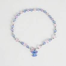 Lilo Y Stitch Stitch Costume Jewelry Necklace For Girls - Children's Design With Fun And Colorful Pendant - Ideal As A Gift Or Daily Accessory - Adjustable, Lightweight And Necklace - Animated Character Style - Purple - View 2