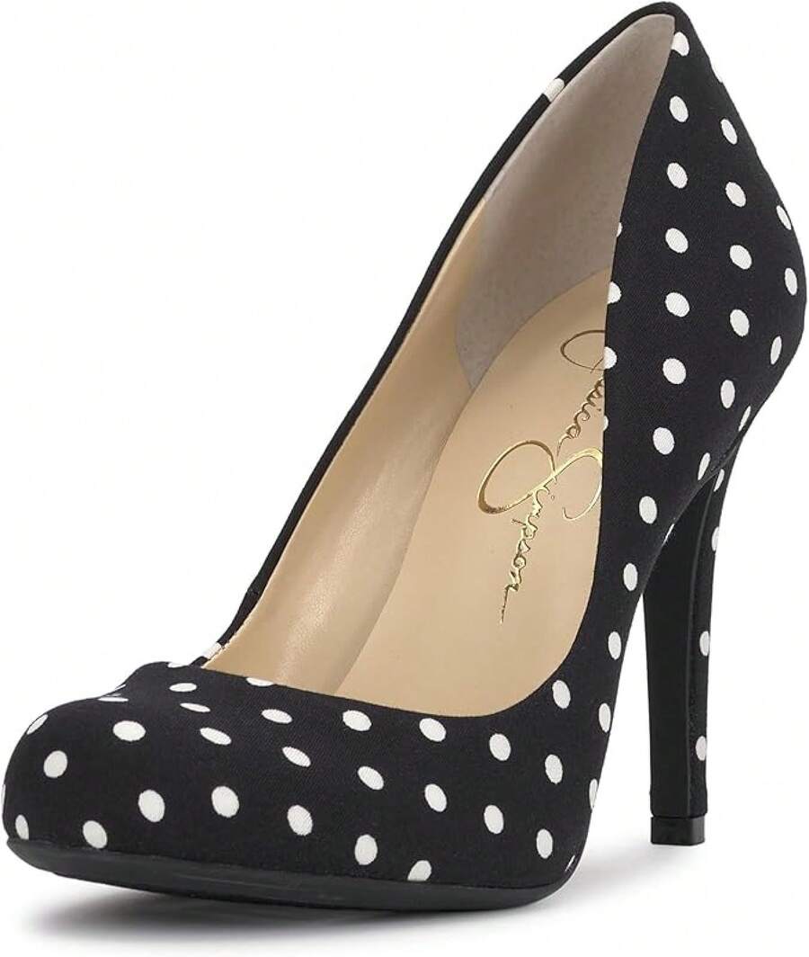 Jessica Simpson Women's Calie Round Toe Classic Heels Pumps Shoes - 白色 - 查看 1
