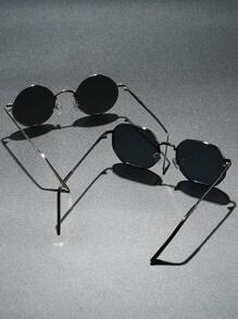 1 Peça/2 Peças Óculos Metálicos Elegantes e Casuais Masculinos, Adequados para o Dia a Dia, Combinar com Trajes, Fotografias, Férias ao Ar Livre, Também um Presente Ideal para Volta às Aulas, Halloween, Natal, Páscoa, Dia dos Namorados, Dia da Independência, Ação de Graças, Ano Novo com Visual Elegante de Volta às Aulas