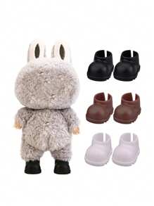 2pcs Doll Shoes, DIY Bright Shoes, Finger Shoes