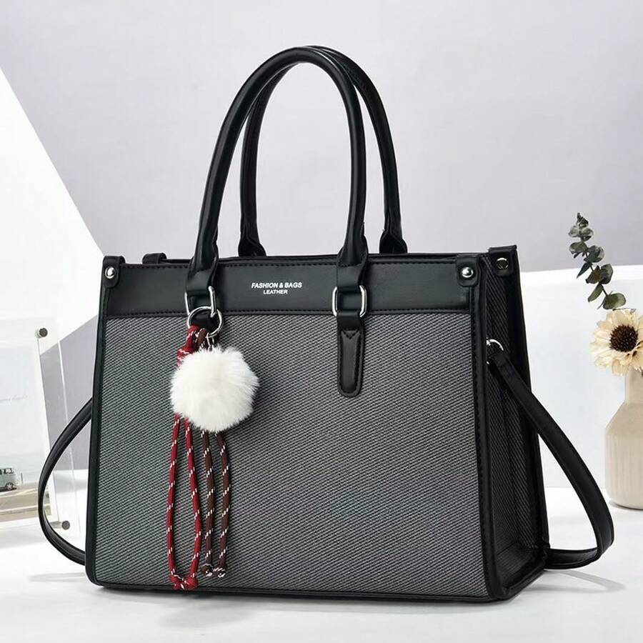 Women Top Handle Bags - 黑色 - 查看 1