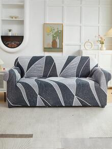 1 件印花沙发套客厅弹力防脏沙发套家用沙发垫套家居装饰 - 彩色 - 查看 4