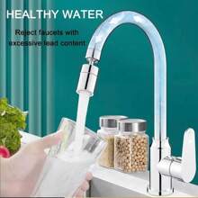 Splash Proof Faucet, 360 Degree Splash Proof Toiletries, Two Water Outlet Modes, Faucet Expansion Device, Foaming Device, Rotatable Expansion Device
