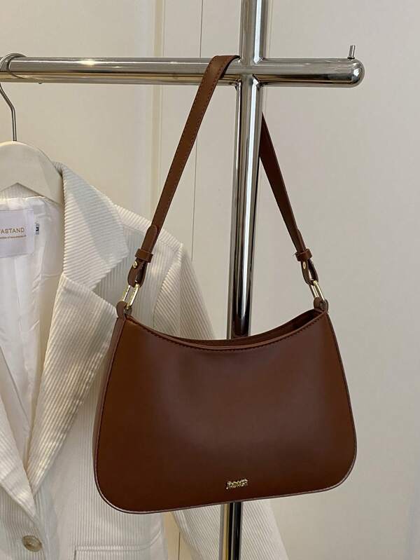 Bolsa Minimalista e de Temperamento Elegante para Mulheres, Bolsa Transversal de Ombro Único Pode Guardar Telefone Celular e Batom