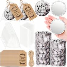 10 set di regali di apprezzamento ispiratori, set di specchi compatti da regalo, inclusi 10 pezzi specchi da trucco tascabili, 10 pezzi borse in organza, 10 pezzi cartellini di ringraziamento e 1 pezzo corda. Specchi tascabili da regalo, adatti per Natale, Capodanno, Pasqua, San Valentino, compleanni o lauree e matrimoni
