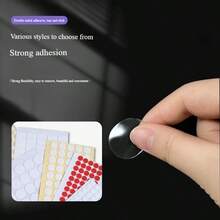 1000pcs Double-Sided Adhesive Dots, Removable Poster Glue Dots, Transparent Round Reusable Stickers, Round Decorative Glue Dots, Strong Adhesive Dots, Used For Hanging Photos, Small Items And Balloons On Walls, Suitable For Christmas Holiday Decorations - Multicolor - View 7