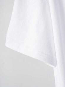 100% Algodón Playera Estampada Mujeres Cuello Redondo Natural Suelto Manga Corta Comodidad  Ropa Adecuada Todas Temporadas Estampado Impreso Camiseta  Gráfico Versatil Frutas Diseño - Blanco - Ver 3