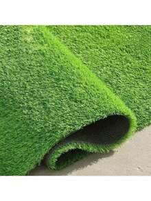 1/2/3Pcs Lush Artificial Grass Mat - Faux Turf Carpet For Outdoor, Wedding, And Balcony Decor Durable Plastic Green Lawn Rug - Green - View 14