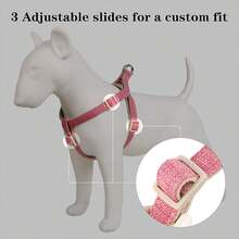 Pet Cotton Step In Dog Harness,, Lightweight And Escape-Proof, Quick Fit Dog Harness Puppy Small Medium And Large Dogs, Hot Pink, XS - Grey - View 9