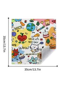 1 pièce Sac de contention pour toilettage de chat, Enveloppe d'emmaillotage auto-adhésive multifonctionnelle pour chat, Fournitures de toilettage de chat avec imprimé de dessin animé mignon, Contention de chat pour le calme, Durable et confortable pour la coupe des ongles, l'alimentation, le brossage des dents, le nettoyage des oreilles, le rasage des poils des pattes, polyvalent et portable pour les soins du chat