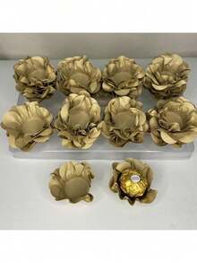 80 Cupcake Wrappers For Fine Sweets Flower Wedding Anniversary Ultrafest Lulli Style Model - Mocha - View 1