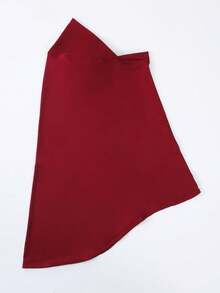1pc Women Plain Instant Women Hijab,Solid Headcover, Pleated Casual Headscarf, Practical Headscarf, Tudong, Instant Long Khimar Hijab, Suitable For Daily Wear, Women Abaya - Pleated Headscarf - View 20