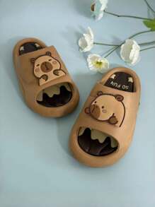 نعال أطفال صيفية للأولاد بتصميم الكابيبارا للاستخدام المنزلي والحمام، مقاومة للانزلاق، نعال أطفال جميلة وباردة