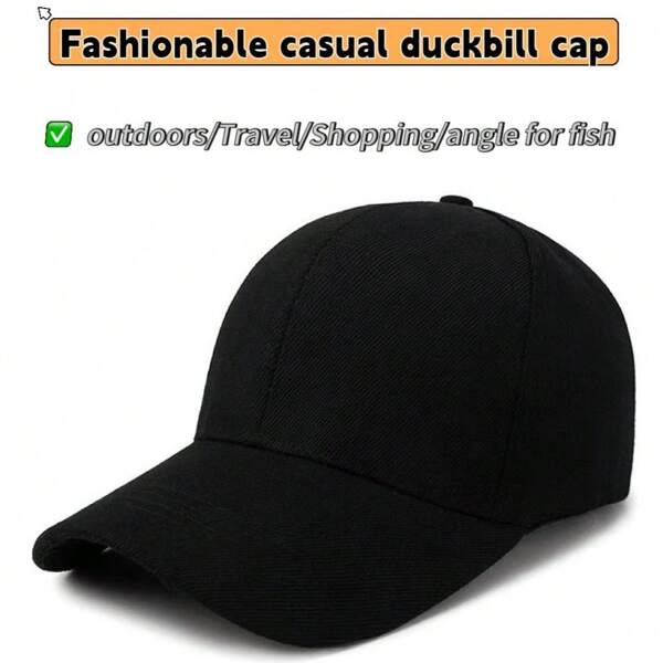 Fashionable Casual Minimalist Baseball Cap, Versatile For Daily Wear
