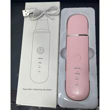 Ultrasonic Skin Cleaner - USB Rechargeable, Vibrating Facial Scraper Blackhead Remover, Spatula Cleaner Exfoliating Face Lifting Skincare Tool, Affordable Skincare Device - Multicolor - View 10