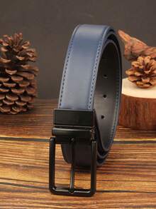 高品质压花 PU 皮革男士奢华休闲腰带，配针扣，西部牛仔爱好者的最佳礼物，纯色 PU 皮革休闲腰带，适合所有季节，休闲、商务、男朋友、丈夫、父亲、爸爸男士礼物，日常穿着、时尚、青少年、户外、度假、运动、旅行、街头、波西米亚风、复古 - 彩色 - 查看 10