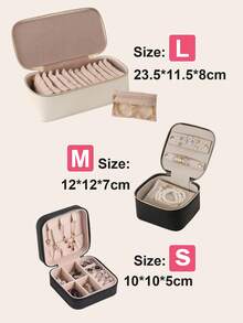 Jewelry Box With 12 Velvet Jewelry Pouch Jewelry Travel Organizer For Women Girl Jewelry Case Necklace Rings Earrings Bags || Best Gifts For Daughter, Girlfriend, Mom | Gifts For Her - Multicolor - View 3