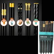 10pcs Japanese Style Kitchen Utensil Set, Sushi Chopsticks, High-Quality Reusable Fiberglass Chopsticks, Suitable For Holiday Gifts, Elegant Stainless Steel Reusable Chopsticks, Suitable For Japanese, Chinese, Korean Cuisine - Multicolor - View 2