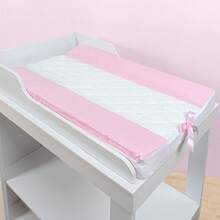 Anatomical Changing Mat Cover Printed With Plastic – Waterproof S Or L - 淺粉色 - 查看 2