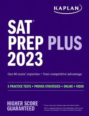 Pre-Owned SAT Prep Plus 2023: Includes 5 Full Length Practice Tests, 1500+ Practice Questions, + 1 (Paperback) By Kaplan Test Prep - Single Book - View 1