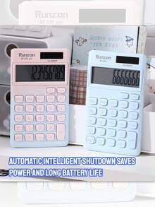 Calcolatrice tascabile pratica con coperchio pieghevole, calcolatrice portatile carina e minimalista, utile per i calcoli, con schema di colori della dopamina, essenziale per gli studenti, aiuta nell'apprendimento della matematica, regalo adatto per studenti, insegnanti, colleghi, amici, compleanni, vacanze, stile minimalista, schema di colori della dopamina, regalo per appassionati di matematica, regalo di laurea, amicizia tra compagni di classe, calcolatrice per contabilità, per forniture scolastiche, ritorno a scuola