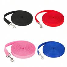 1pc Extra Long Pet Leash, Polyester Dog Training Leash, 5.9-50 Feet, For Obedience, Play, Camping And Backyard Exercise - Suitable For All Dog Breeds, Allowing Dogs More Activity Space