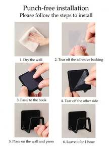 1 Piece Kitchen Sink Rack - Stick-On, No Drilling Required Sponge Rack And Drain Rack | Wall Mounted Towel And Accessory Storage Hook