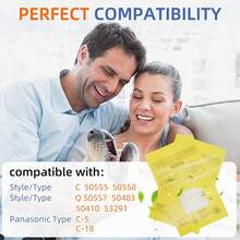 30 Pack Vacuum Cleaner Bags Replacement For Kenmore Canister Type C/Q 5055 5055 50557 50558, Type C-5 C-18,200 Series, 400 Series, 600 Series, 700 Series, 800 Series Vacuums - 薑色 - 查看 2