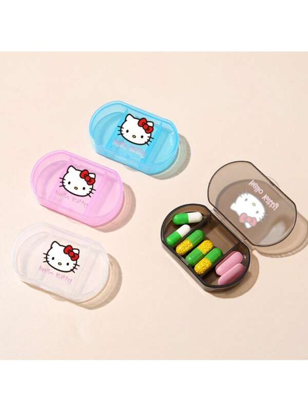 Sanrio Organizzatore di medicinali Sanrio, scatola dei medicinali a forma di Hello Kitty con design carino a cartoni animati, adatto per tutte le occasioni. Il design della scatola dei medicinali è semplice e generoso, facile da trasportare e da conservare, è un must-have nella vita quotidiana, ma anche una buona scelta come regalo. Che tu stia viaggiando, in ufficio o a casa, può portare comodità e un'atmosfera adorabile.