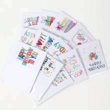 1 Set (120 Pcs Card +120 Pcs Envelopes) Absolutely Yours Birthday Cards Multipack Of 12 Design (Each Design 10 Pcs ). Blank Inside. Bulk Birthday Cards And Envelopes, Each Design 1 Pc For 12 Pcs, Birthday Invitation Greeting Card, School Supplies, Back To School