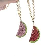 1 件 3D 西瓜汽车后视镜挂饰，有趣而独特的车内配件装饰