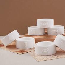 DIY手工石膏水泥花朵香薰蜡烛杯烛台圆柱形简约心形镜面硅胶模具 - 矽膠模具 - 查看 6