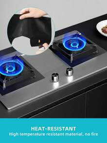 4pcs/6pcs/9pcs/12pcs Anti-Oil Anti-Fouling Stove Mat - Single Hole Adjustable Heat Resistant Non-Slip Pad, Essential Kitchen Cooktop Protection Tool, Easy Cleaning And Durable Non-Stick Oil-Proof Mat, Suitable For All Types Of Gas Stoves, Effectively Maintaining Kitchen Cleanliness - Multicolor - View 7