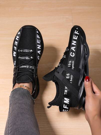 Women's Hollow Knit Breathable Casual Sports Running Shoes