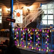 万圣节灯串，4.9 英尺/10 个 LED，20 英尺/30 个 LED，3D 南瓜蝙蝠高品质电池供电悬挂装饰灯 - 可爱的万圣节仙女装饰灯，适用于万圣节室内和室外装饰，窗户派对装饰万圣节装饰灯家居装饰派对装饰万圣节装饰房间装饰万圣节花园装饰礼物仙女