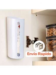 Wall-Mounted Bag Dispenser Organizer Bag Puller - 白色 - 查看 1