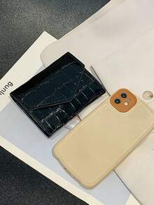 1-Piece Women's Stylish Glossy Crocodile Pattern Wallet, Compact And Exquisite, Easy To Carry, An Excellent Choice For Gifts - Pink - View 7