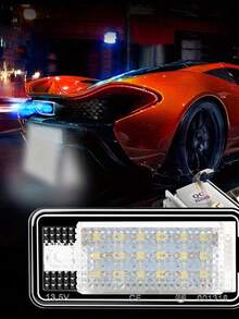2pcs LED License Plate Lights Are Compatible With AUDI For A3, S3, A4, S4, A6, C6, A8, S8, Q7 - Multicolor - View 3