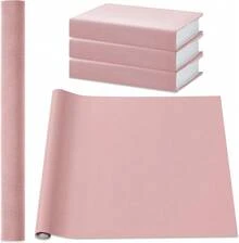 Tela para encuadernación de libros 40 X 16 pulgadas, superficie de tela negra, respaldo de papel, suministros de encuadernación de libros duraderos y resistentes, adecuados para cubrir libros, álbumes, manualidades de scrapbooking - Rosa - Ver 1