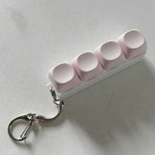 1/2 件减压钥匙扣、键盘按键设计、成人手指玩具、手指按压钥匙扣、镇静工具、专注和放松、适合新年/感恩节、复活节礼物、塑料材质（颜色随机）、坐立不安、坐立不安玩具、坐立不安、坐立不安玩具、坐立不安、坐立不安、键盘坐立不安、玩具钥匙扣、酷玩具