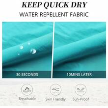 Mens Swim Trunks 5" Inseam With Mesh Lining Quick Dry Swim Shorts Bathing Suit - 藍綠色 - 查看 4