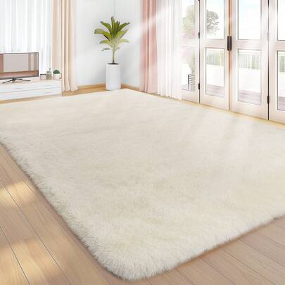  Sour Lemon Soft Modern Rugs Living Room Large Fluffy Area Rug Shaggy Carpet For Bedroom Living Room Home Decorative Non-Slip Plush Fluffy Soft Carpet Floor Mat