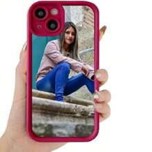 1 pieza Funda de teléfono DIY a prueba de golpes de TPU negro personalizable, adecuada para 16 15 14 13 12 11 Plus Pro Max Pro, se puede usar como regalo del Día de la Madre, Día del Padre, Boda, Cumpleaños u Ocasión Festiva para Familia/Amigos/Parejas/Seres Queridos