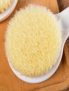 1pc Soft Bristle Shower Brush, Toilet Brush, Back Scrubber, Long Handle Bath Brush, Shower Brush, Nylon Soft Bristle Back Brush, Bathroom Brush, Shower Brush, Long Handle Shower Brush, With Exfoliating Wash Pad, Suitable For Body And Back - Massage And Exfoliate Skin In Bathroom, Personal Care And Cleaning Tool, Bathing Scrubber