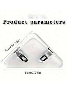 10pcs Multi-Functional Office Triangular Book Holder - Anti-Roll Plastic Office Stationery Book Holder, Test Paper Anti-Roll Acrylic Pp Holder, Storage Materials, Receipts, File Folders, And Organizer - Multicolor - View 2