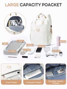 Mochila para Laptop de Viagem, Mochilas Escolares Extra Grandes de 14-15,6 Polegadas para Adolescentes Meninos e Meninas, Mochila Preta À Prova d''Água para Meninas, Bolsa de Computador Resistente para Meninos com Camada para Computador, Mochilas À Prova d''Água, Opção Multicolorida, Presentes para Crianças