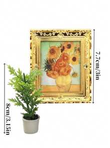 Juego de 1/2/3/5 piezas de accesorios en miniatura para casa de muñecas: muebles realistas, alfombra, gato decorativo, pintura clásica y decoración del hogar para crear una cómoda y elegante morada en miniatura. (Los productos en miniatura pueden tener pequeños defectos dentro de lo normal que no afectan el efecto general. Los compradores preocupados deben comprar con precaución.)
