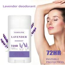 عود مزيل العرق المعطر برائحة الخزامى 75 مل، للإبط والرقبة والجسم والقدمين، يوفر نضارة لمدة 48 ساعة، مناسب للاستخدام الخارجي في الصيف، هدية رائعة