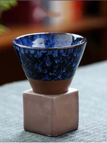 1 件创意漏斗形陶瓷咖啡杯，容量 200 毫升，适用于家庭和办公室，浓缩咖啡、拿铁艺术、牛奶杯、水杯